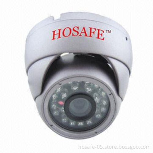 IR Metal Dome Camera with 20m Working Distance, Sharp/Sony